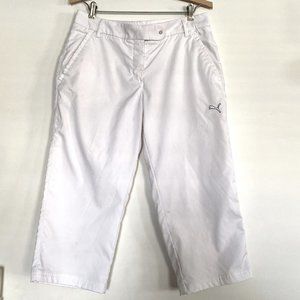 PUMA crop white golf pants pockets